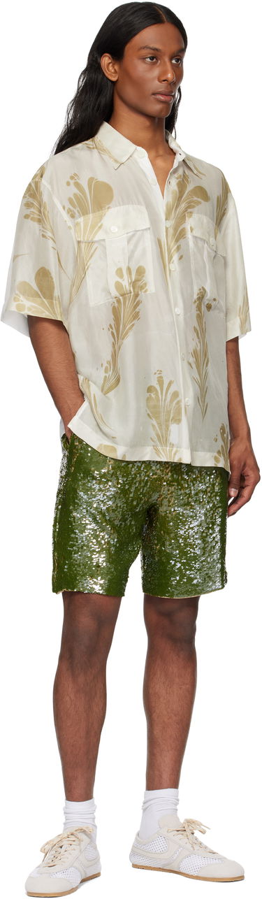 Shorts Dries Van Noten Dries Van Noten Sequin Shorts Grøn | 251-080973-1480, 3