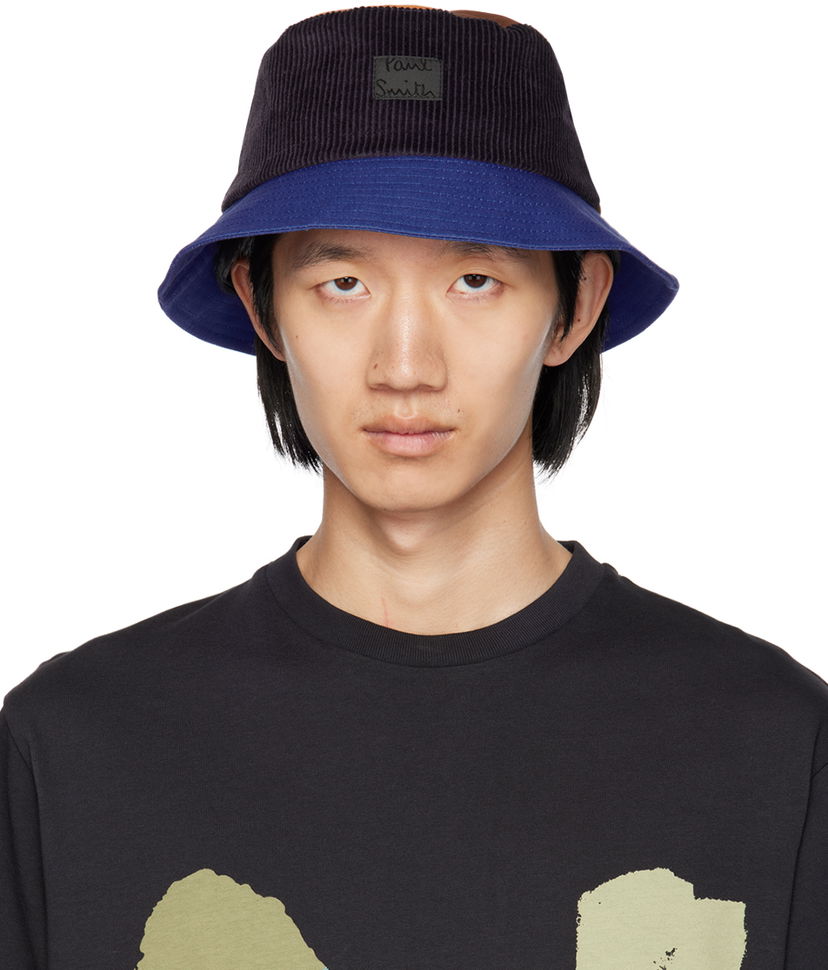 Hat Paul Smith Paul Smith Color Block Corduroy Bucket Hat Blå | M1A-921DT-M442