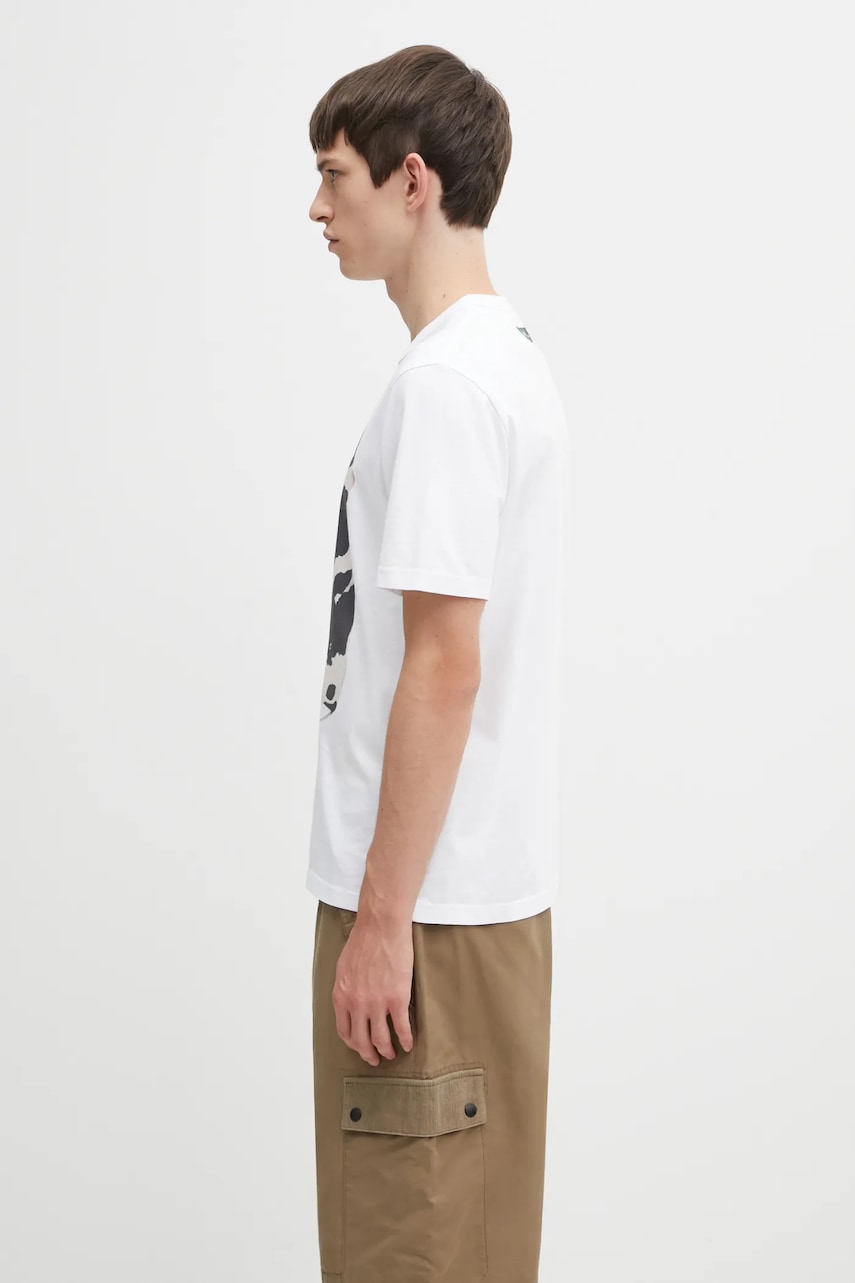 T-shirt Barbour Barbour x Paul Smith Cow Print T-Shirt Hvid | MTS1525WH11, 1