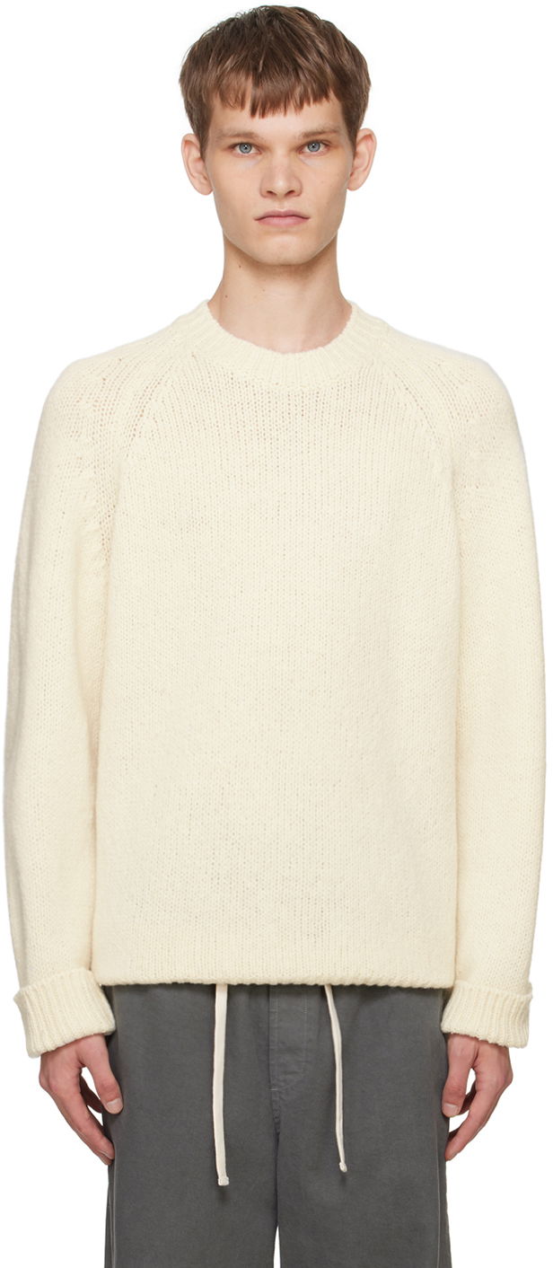 Sweater A.P.C. Off-White Harris Sweater Beige | WVBCH-H23234
