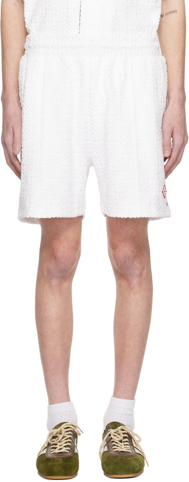 Shorts Casablanca Monogram Towelling Shorts Hvid | MPS25-JTR-113-02, 0