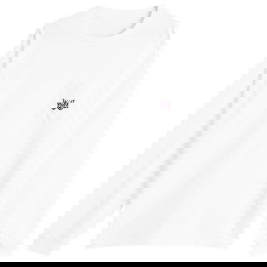 T-shirt Needles Long Sleeve Pocket T-Shirt Hvid | RW348-A, 0