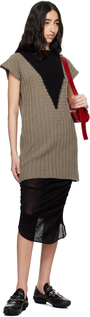 Sweater KIKO KOSTADINOV Kiko Kostadinov Dakota Vest Minidress Grøn | KKWSS25KN12-91, 4