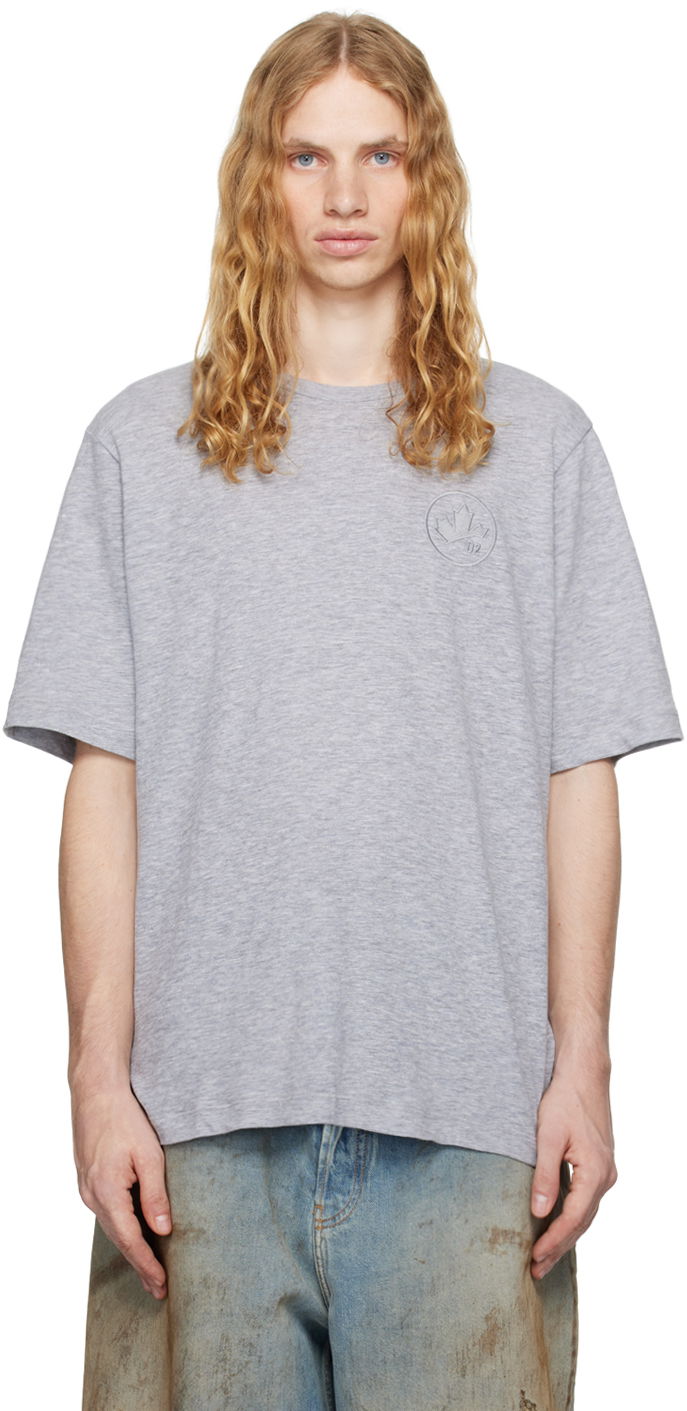 T-shirt DSQUARED2 Loose-Fit T-shirt Grå | S74GD1332_S22146