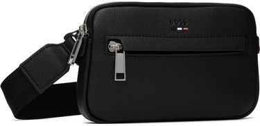 Skuldertaske BOSS Pebble-Grained Faux-Leather Bag Sort | 50548031, 1