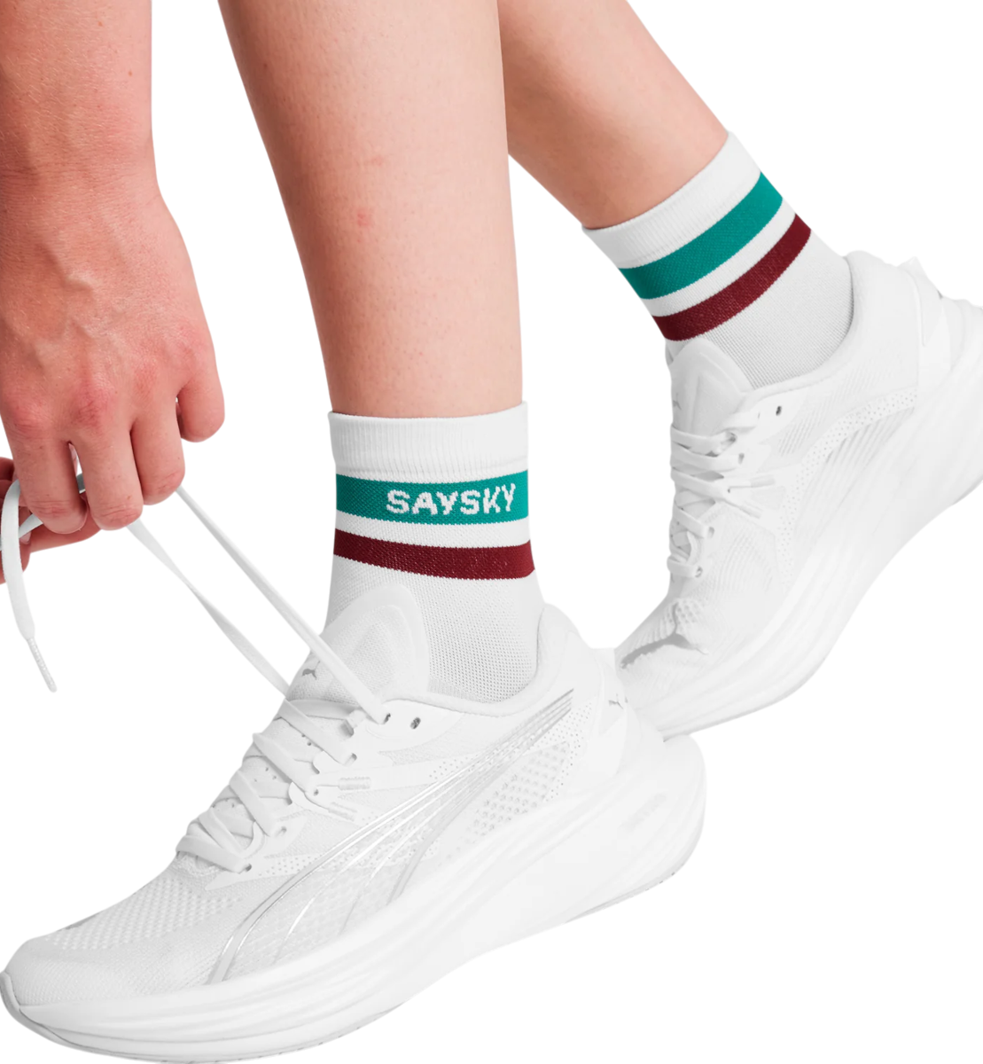 Sokker Saysky Saysky Logo Combat Quarter Socks Hvid | ouaso403c101-ouaso403c101, 0