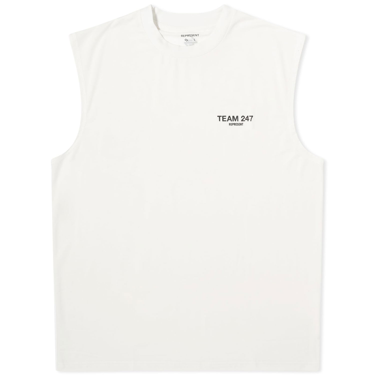Tanktop Represent Clo Team 247 Oversized Hvid | 247M454-72, 0