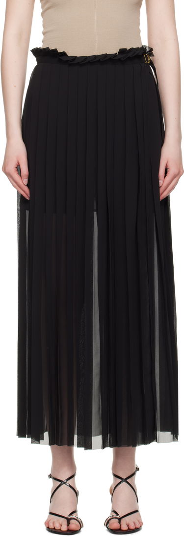 Nederdel AMI AMI Paris Pleated Midi Skirt Sort | FSK353.PL0027, 0
