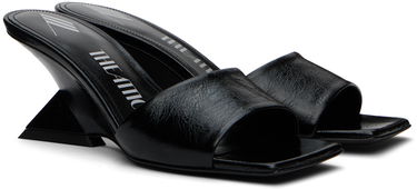 Tilbehør The Attico Attico Cheope Wedge Mules Sort | 248WS605 L070, 3