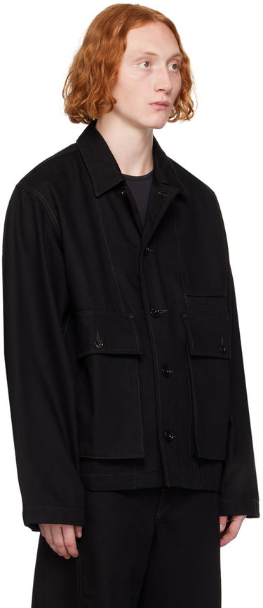 Jakke LEMAIRE Boxy Denim Jacket Sort | OW306 LD1000, 1