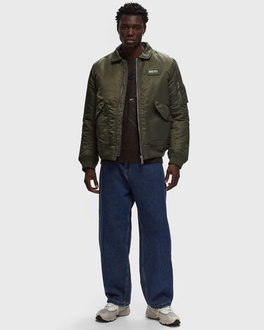 Bomberjakke Schott NYC BSTN Bomber Jacket Grøn | BSTN-210100RS-ARMY-KAKI, 1