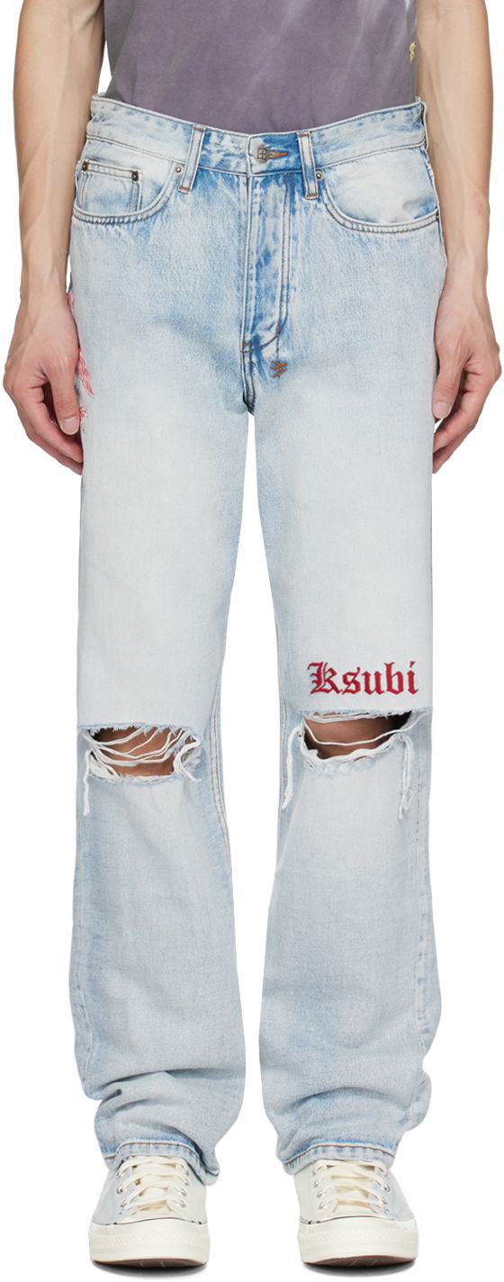 Jeans Ksubi Anti K Jeans Blå | MPF23DJ003, 0