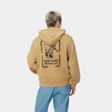 Sweatshirt Carhartt WIP Stone Washed Relaxed Fit Hoodie Beige | I033621_9, 2