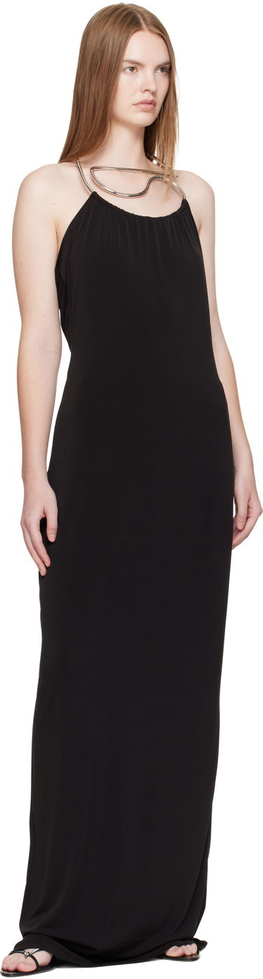 Kjole Coperni Coperni Necklace Maxi Dress Sort | COPR207F5022, 3