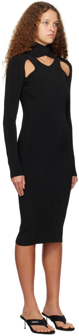 Kjole Coperni Coperni Cutout Midi Dress Sort | COPML16600, 1