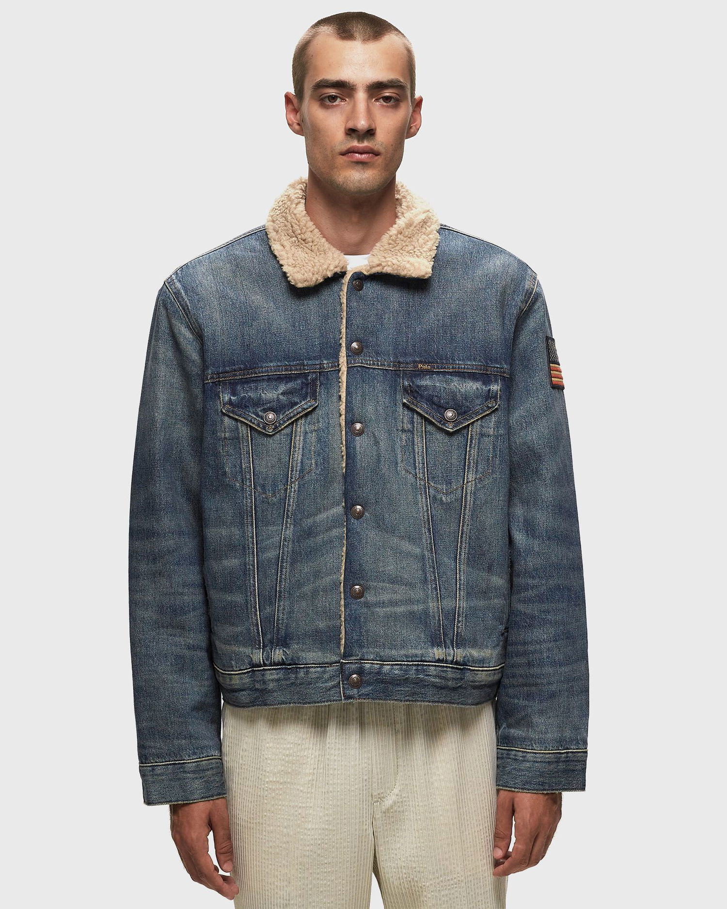 Jakke Polo by Ralph Lauren Faded Denim Jacket Blå | 710850379001, 1
