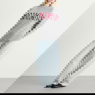 Sweater Samsoe Samsoe Samsøe Samsøe Sakeiku Logo Knit Jumper Grå | F25300175-CLR000337, 4