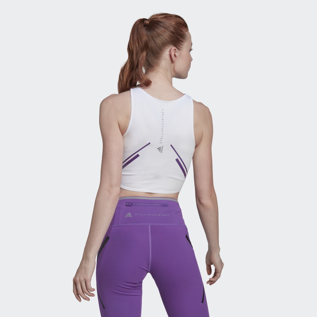 Crop top adidas Originals by Stella McCartney TruePace Crop Top HEAT.RDY Hvid | HI6143, 1