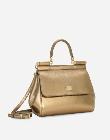 Håndtaske Dolce & Gabbana Dolce & Gabbana Sicily Medium Handbag Metalisk | BB6003AO8558H945, 2