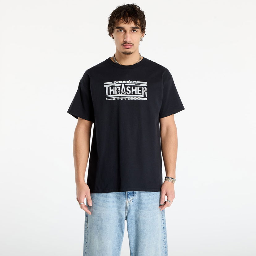 T-shirt Thrasher Thrasher Chrome Genuine T-Shirt Sort | 145761