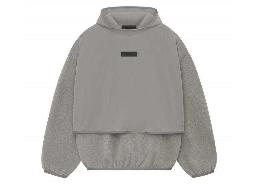 Sweatshirt Fear of God Core Collection Nylon Fleece Hooded Sweatshirt Dust/Heather Grey Grå | 202SU244321F