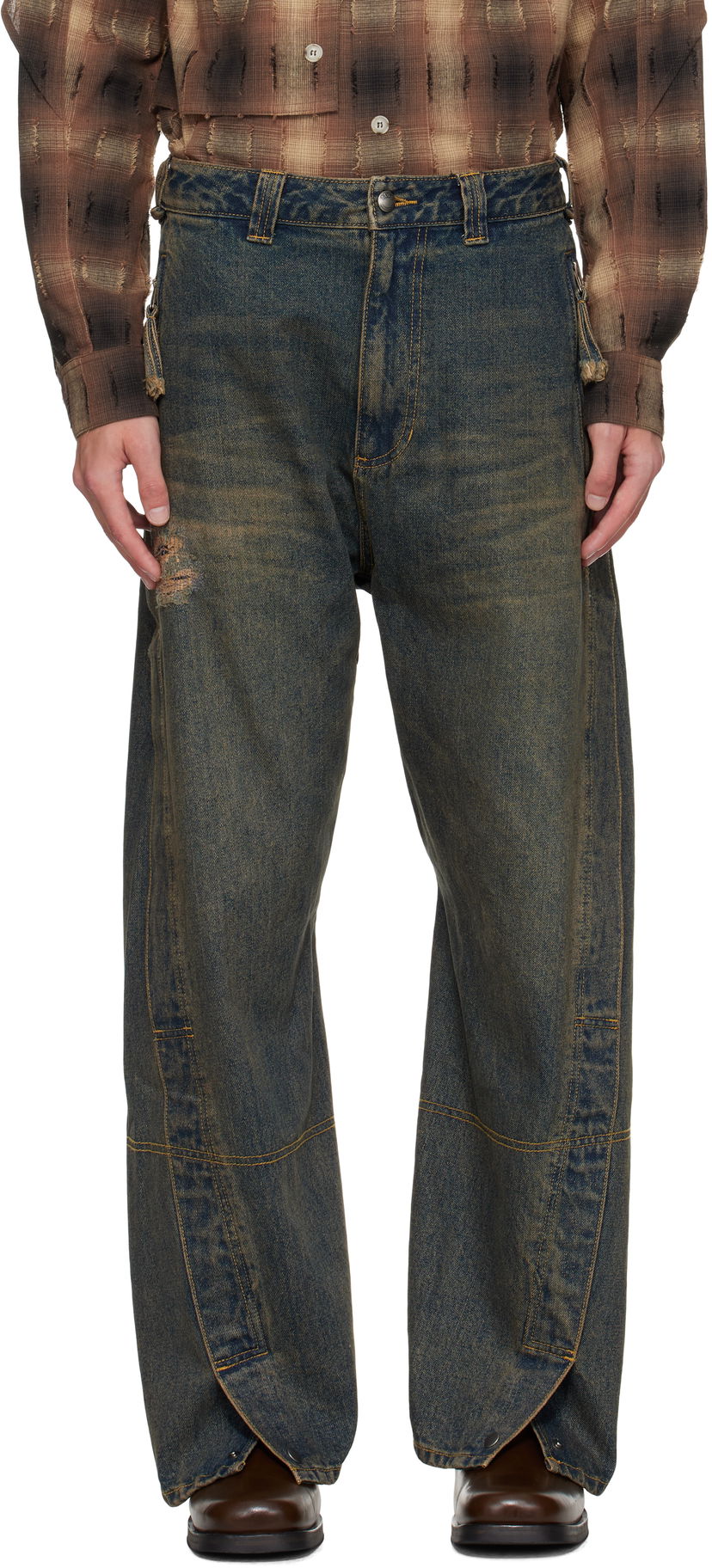 Jeans Andersson Bell Andersson Bell Twisted Zipper Pocket Jeans Blå | apa841u