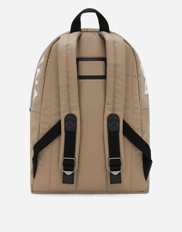Rygsæk Dolce & Gabbana Dolce & Gabbana Nylon Backpack With Logo Beige | EM0123AN26280009, 2