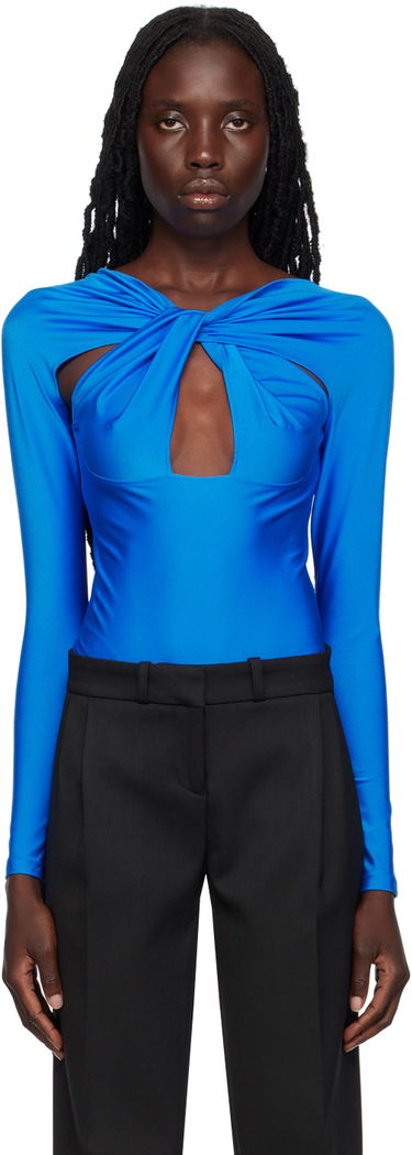 Krop Coperni Cutout Long Sleeve Bodysuit Blå | COPJS19545C, 0