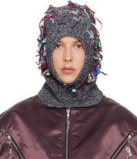 Washed Up Knitted Embellished Balaclava