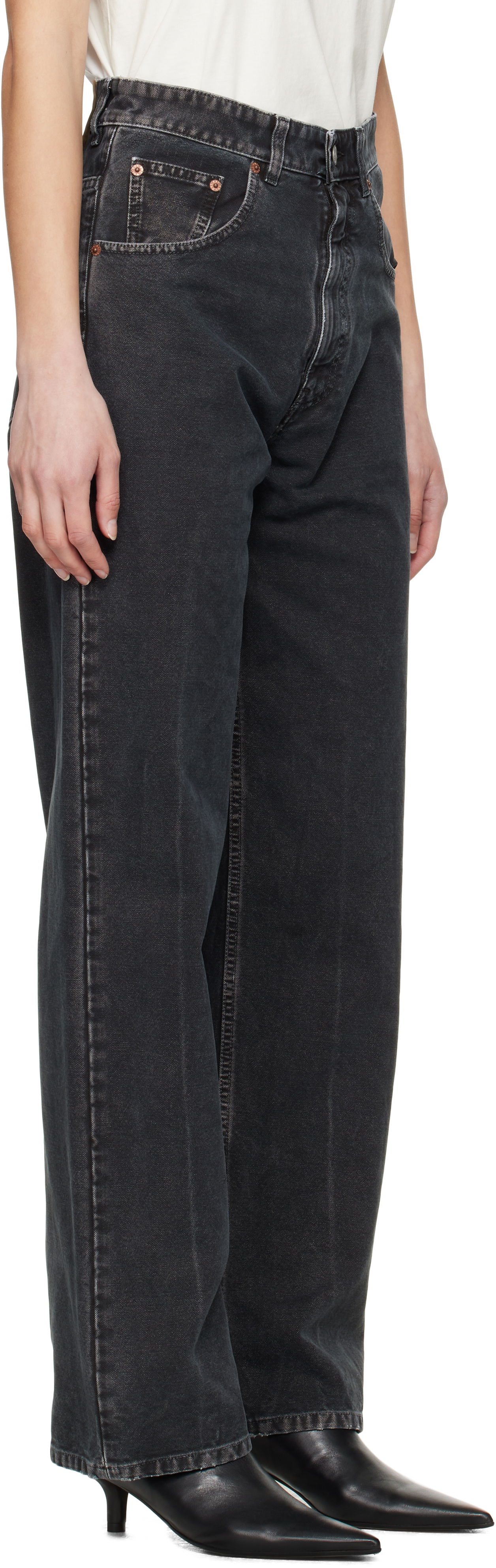 Jeans Maison Margiela MM6 Maison Margiela 5 Pocket Jeans Sort | SH0LA0010 M35249, 1