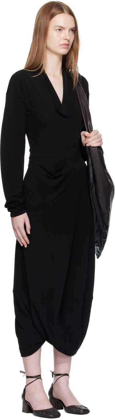 Kjole LEMAIRE LEMAIRE V Neck Maxi Dress Rød | DR1127 LJ1040, 4