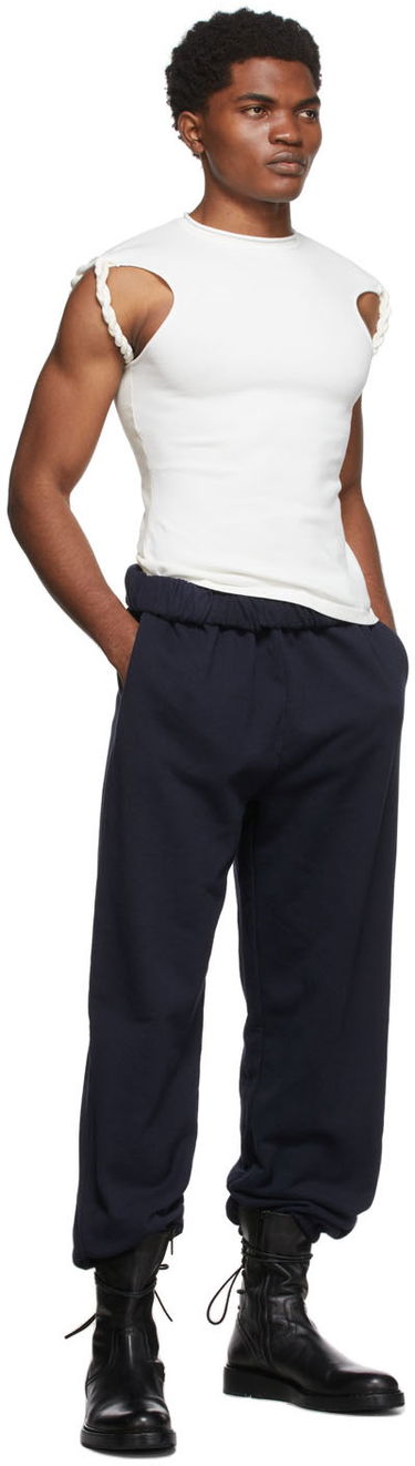 Joggingbukser Dion Lee Cotton Lounge Pants Mørkeblå | C2034S22, 3