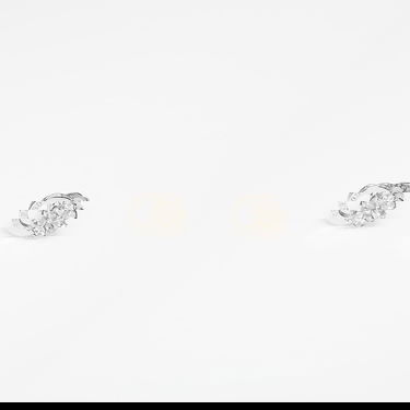 Øreringe GUESS Lily Crystal Flower Stud Earrings Metalisk | JUBE05108JWRH-SILVER, 0