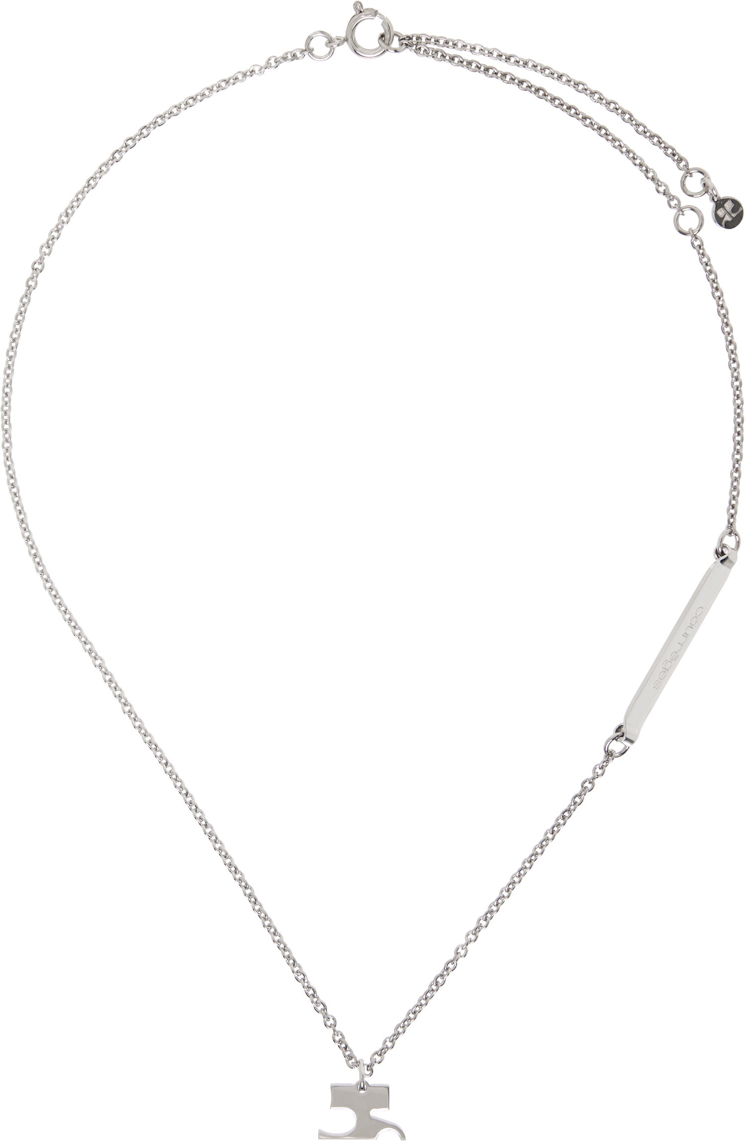 Halskæde Courrèges Courrèges AC Chain Necklace Metalisk | 125BCO034LA0001, 0