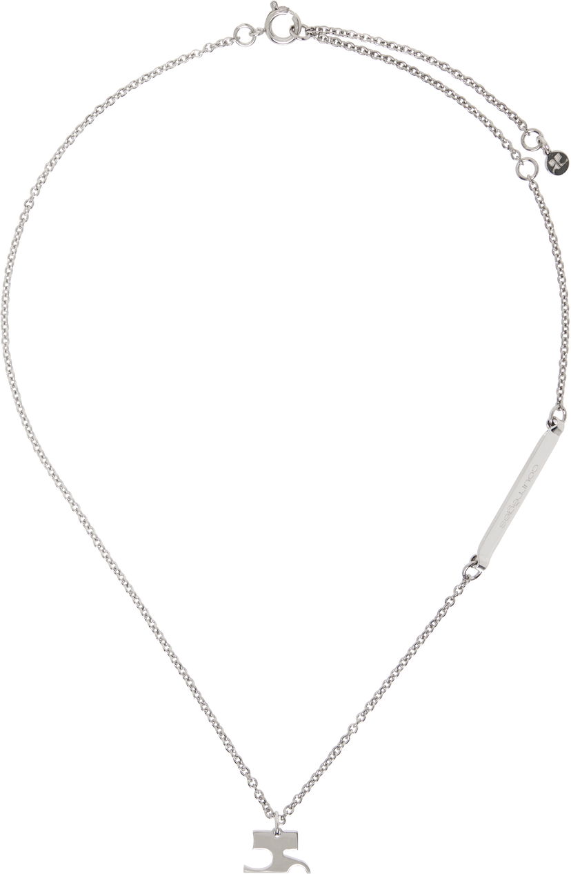 Halskæde Courrèges Courrèges AC Chain Necklace Metalisk | 125BCO034LA0001