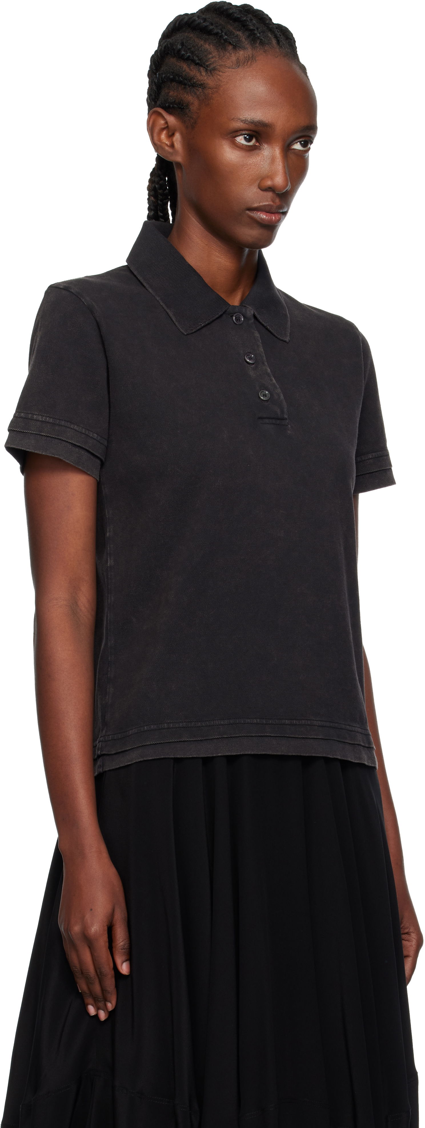 Polo skjorte JW Anderson JW Anderson Layered Short Sleeve Polo Sort | JO0277-PG1808, 1
