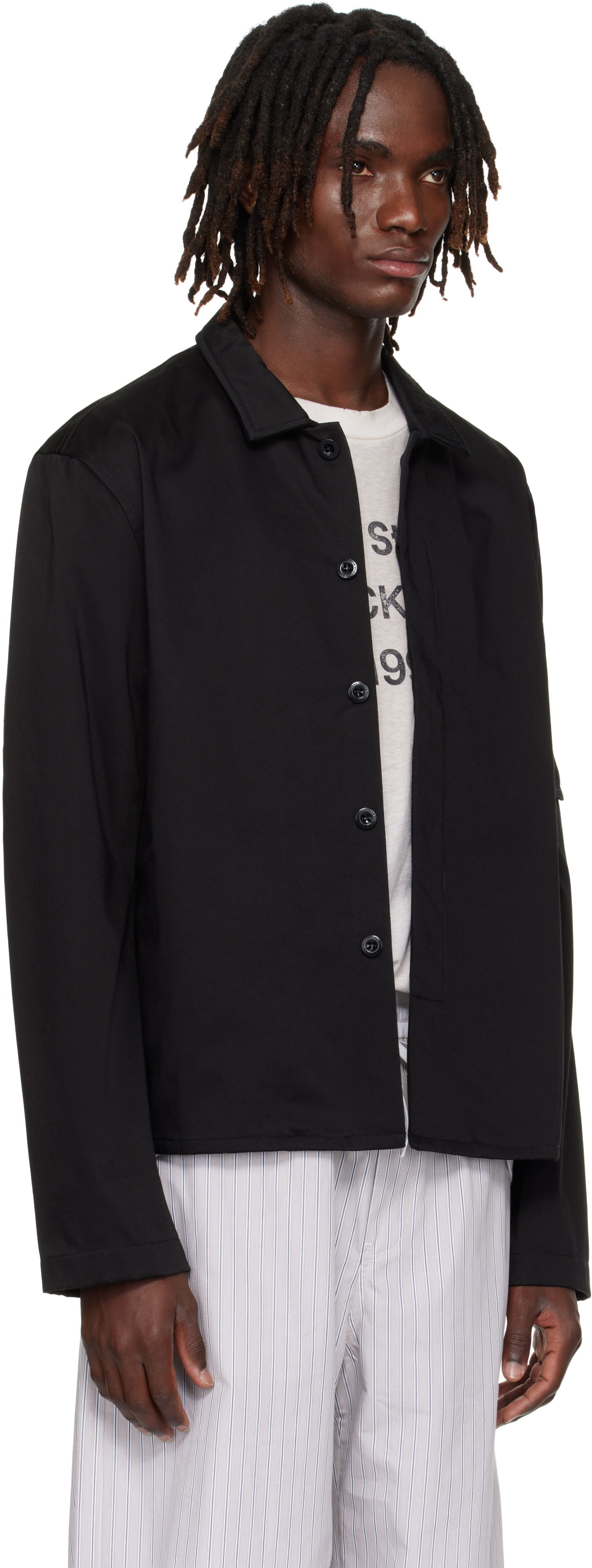 Jakke Acne Studios Acne Studios Satin Jacket Sort | B90833-, 1