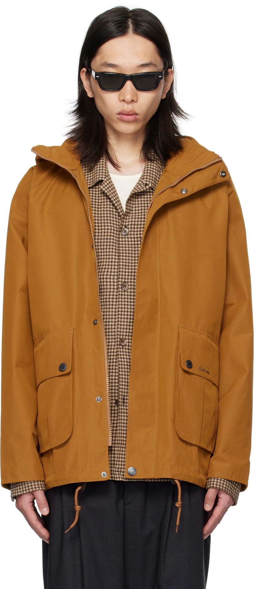 Jakke Barbour Barbour Re-Engineered Wading Spey Showerproof Jacket Brun | MSP0153SN52