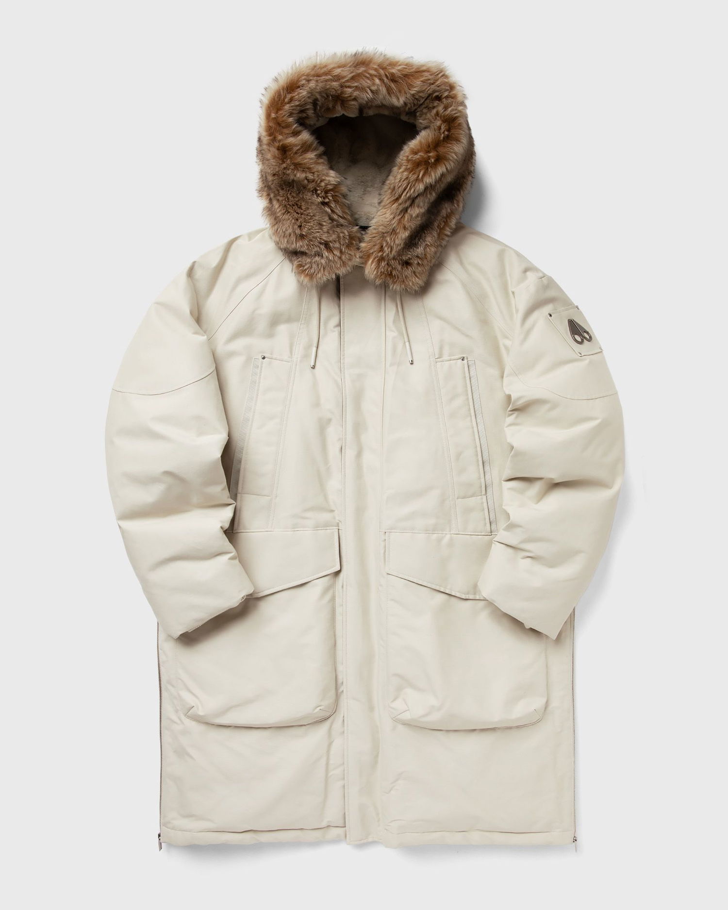 Parka Moose Knuckles DAWSON Fur-Trim Hooded Parka Beige | M35MP202S-1723, 0