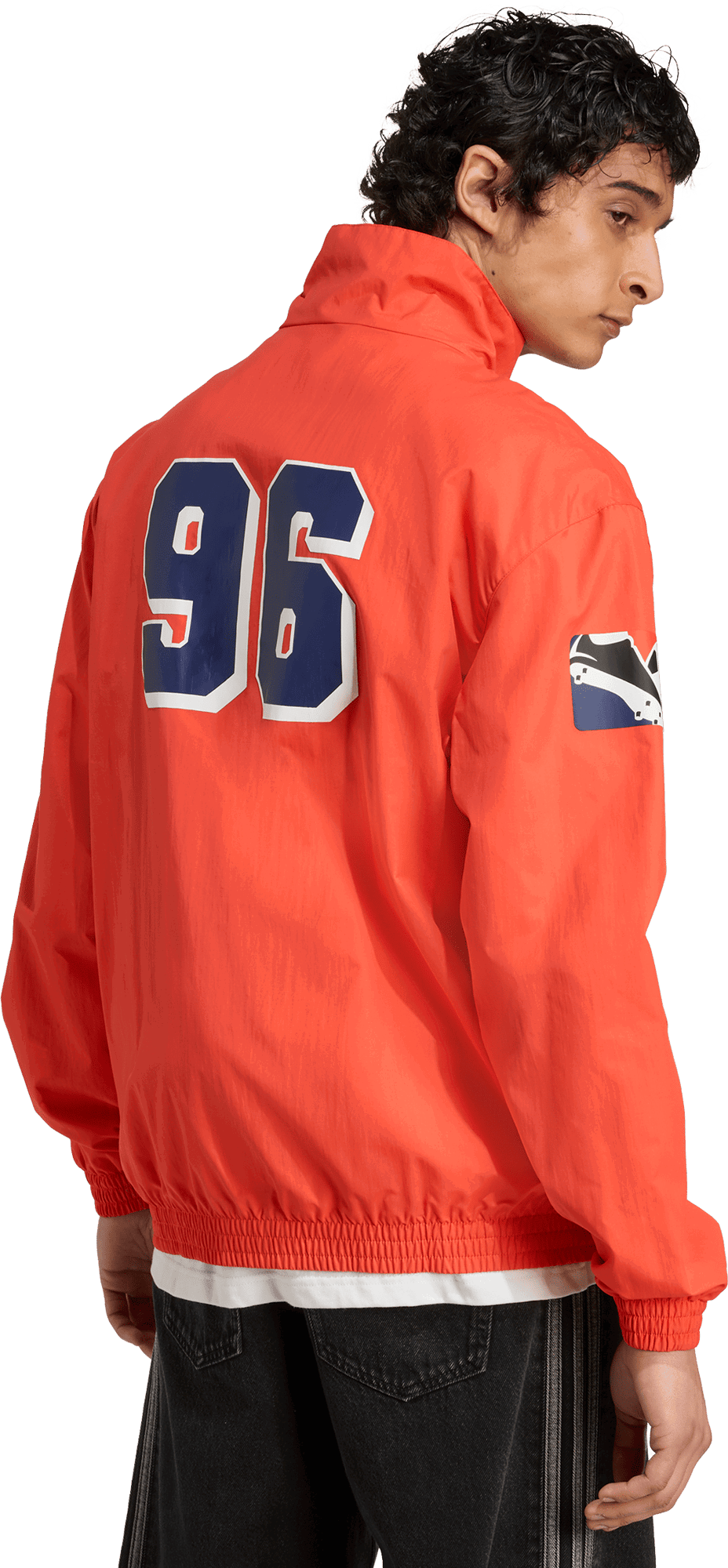 Jakke adidas Originals New England Revolution Anthem Jacket Orange | jm5023, 1
