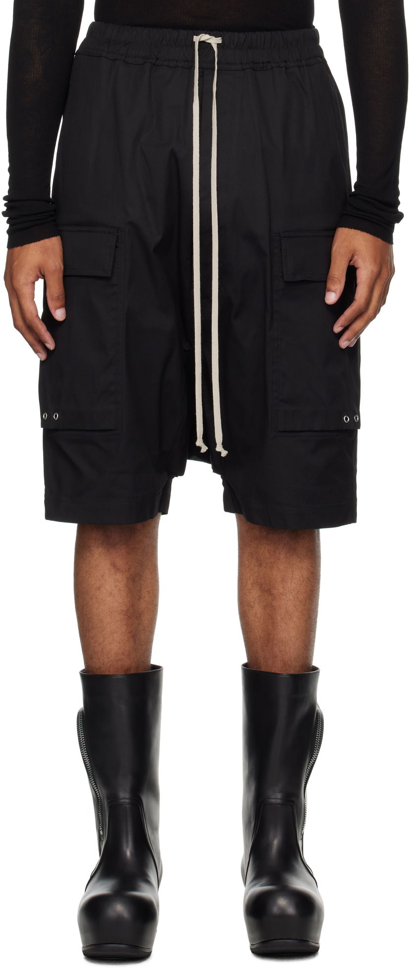 Shorts Rick Owens Rick Owens Concordians Cargo Pods Shorts Sort | RU02E1389 TE