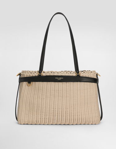 Mulepose Dolce & Gabbana Dolce & Gabbana Carla Wicker Tote Bag Beige | BB7746A6M1089651, 0