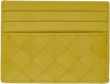 Tegnebog Bottega Veneta Intrecciato Card Holder Gul | 635057-VCPQ3, 0