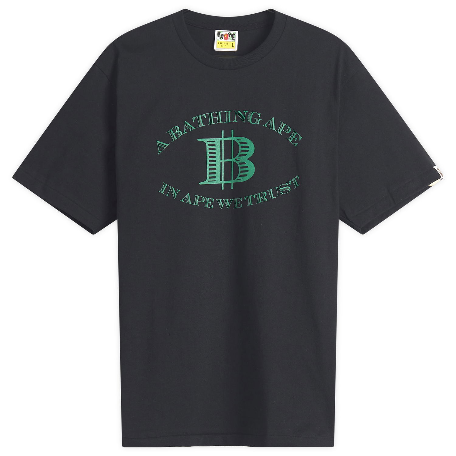 T-shirt BAPE A Bathing Ape Money B Logo T-Shirt, Size Large Sort | 001TEL301058M-BLK, 0
