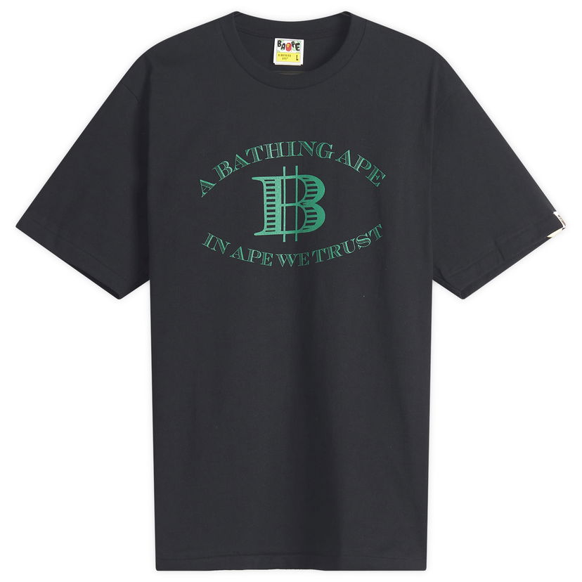 T-shirt BAPE A Bathing Ape Money B Logo T-Shirt, Size Large Sort | 001TEL301058M-BLK