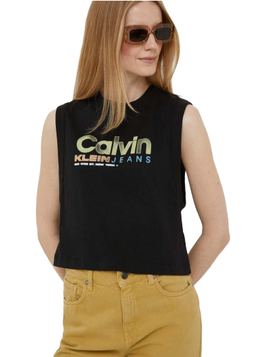 Tanktop CALVIN KLEIN Jeans Logo Tank Top Sort | J20J221359