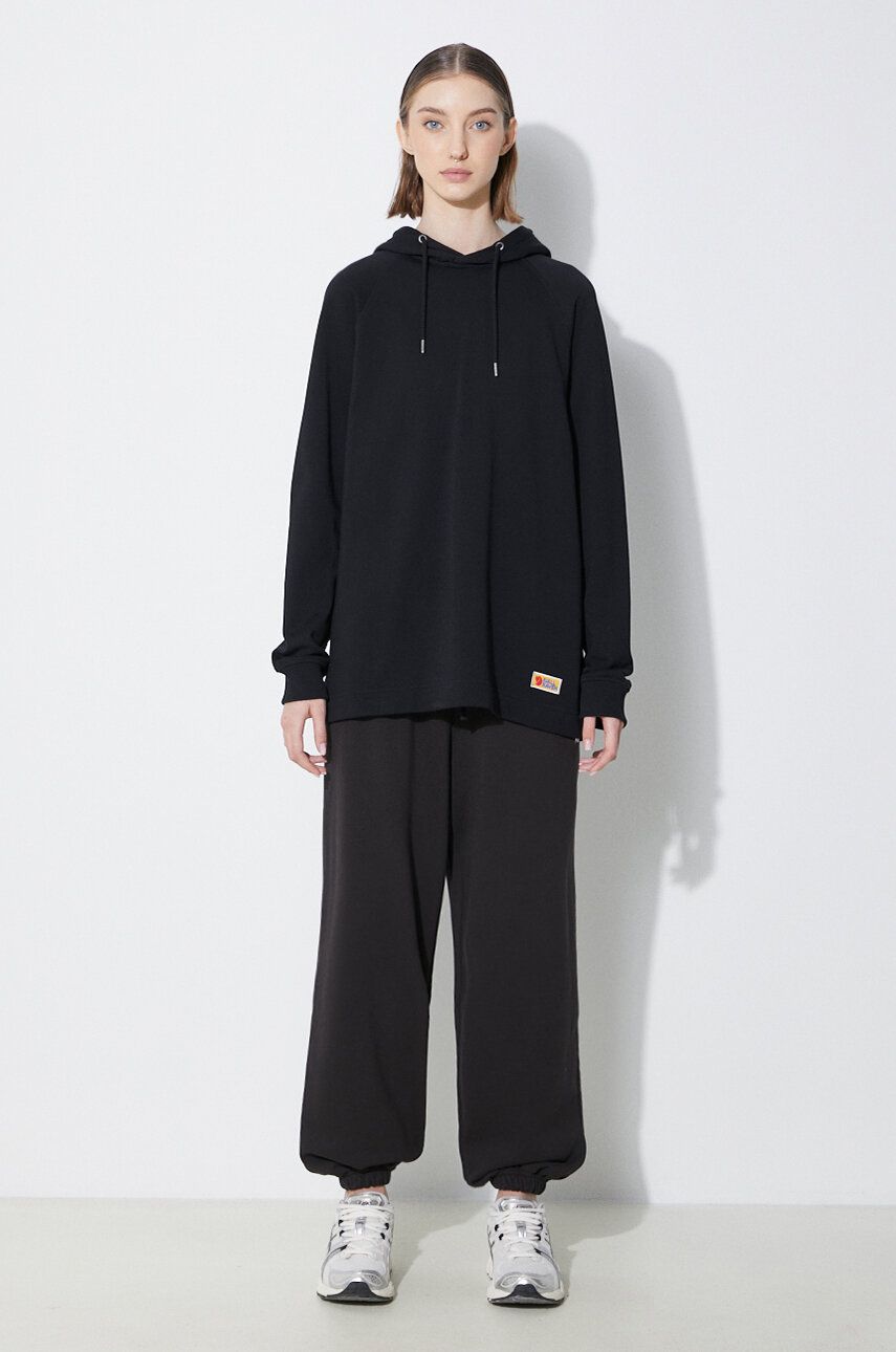 Sweatshirt FJÄLLRÄVEN Vardag Hoodie Sort | F86987.550, 1