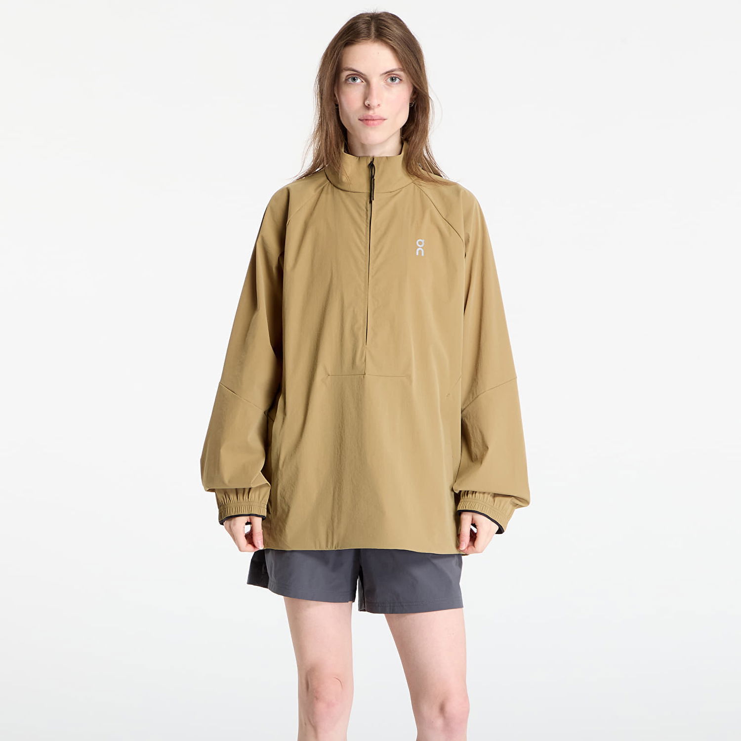 Vindjakke On Running Windbreaker All-Day 1/2 Zip Jacket Beige | 1WE30413850, 0