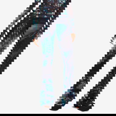 Leggings Jean Paul Gaultier Pigalle Print Mesh Trousers Sort | 2430FPA157T55259560100, 2