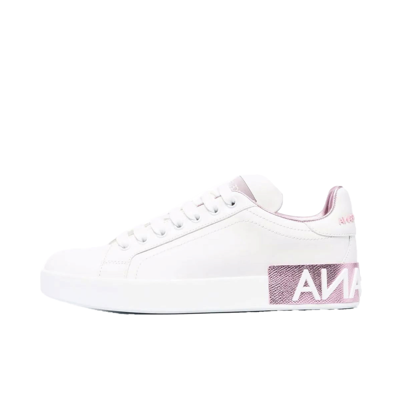 Sneakers og sko Dolce & Gabbana Portofino White Metallic Pink W Hvid | CK1544AX61587587